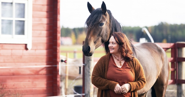 Kun stressi helpottaa, ratsastus tuo nautintoa